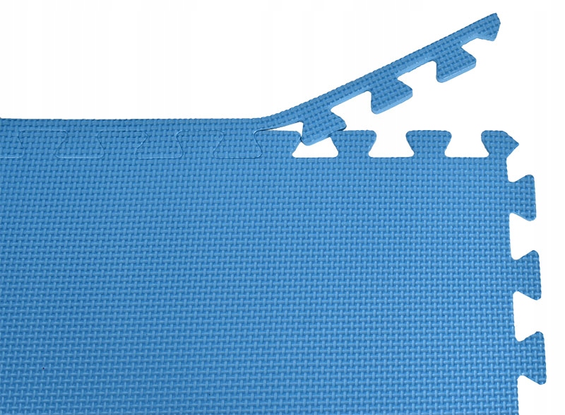 Mata fitness - komplet 4 puzzli 118,5 x 118,5 cm niebieski