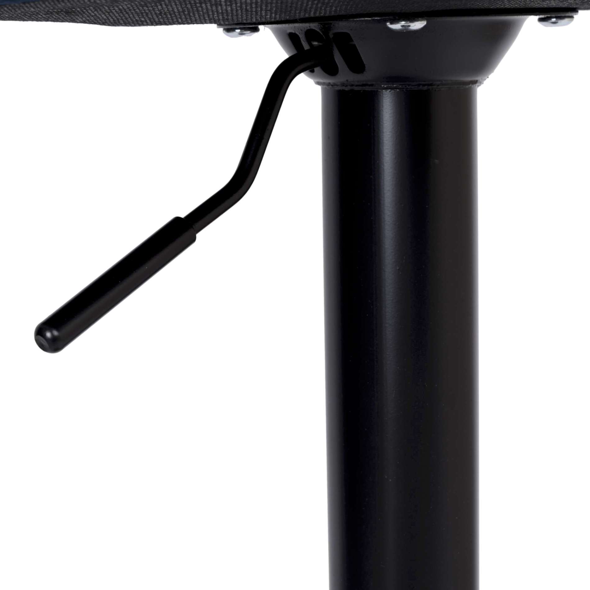 Krzesło barowe CYDRO BLACK welurowe czarne