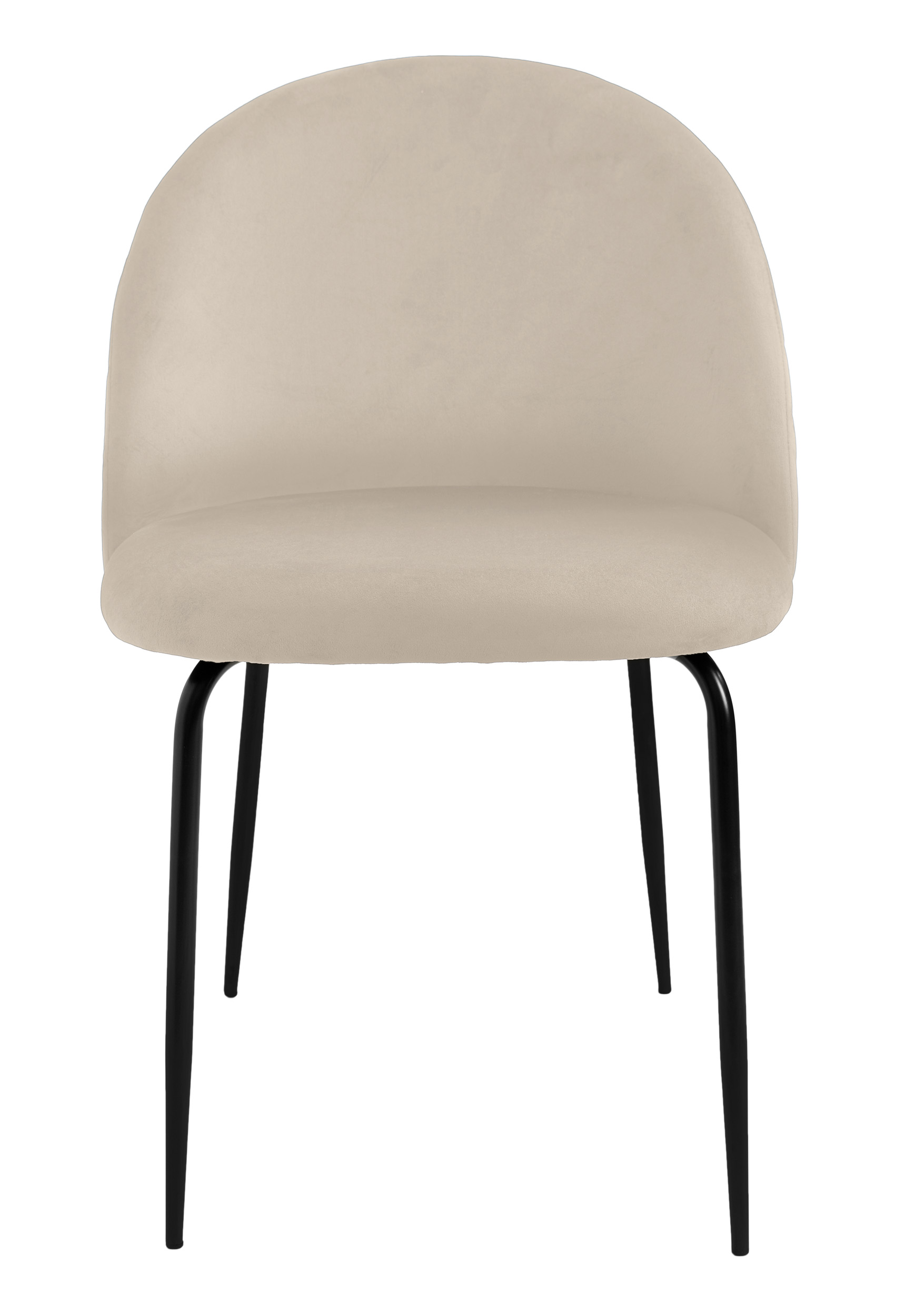 Krzesło aksamitne FARGO Velvet Beżowe