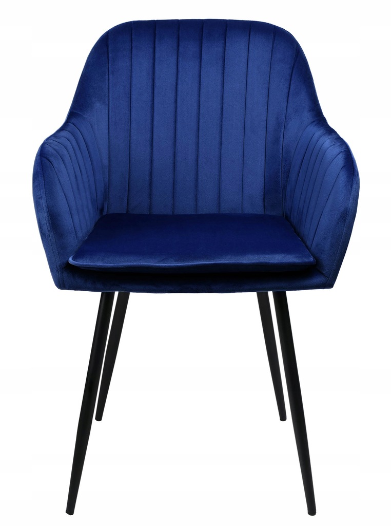 Krzesło aksamitne SEVILLA velvet niebieskie