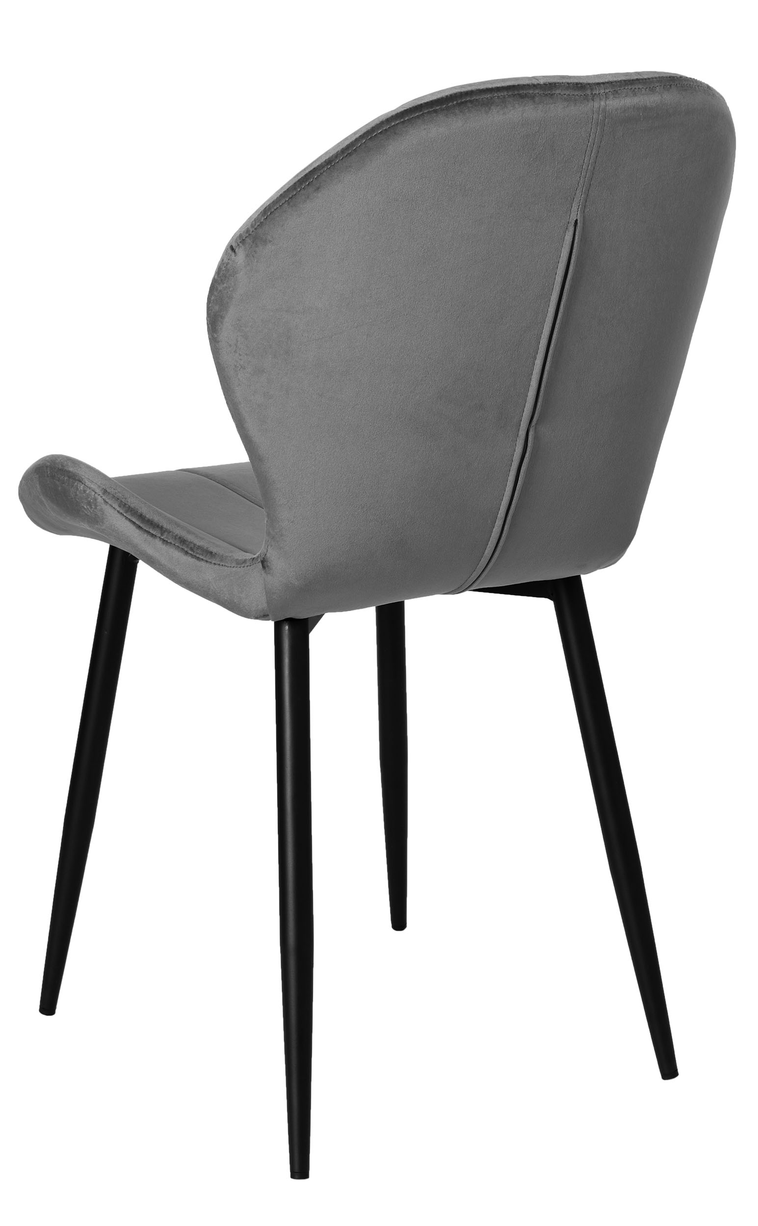 Krzesło aksamitne SHELBY Velvet Grafitowy