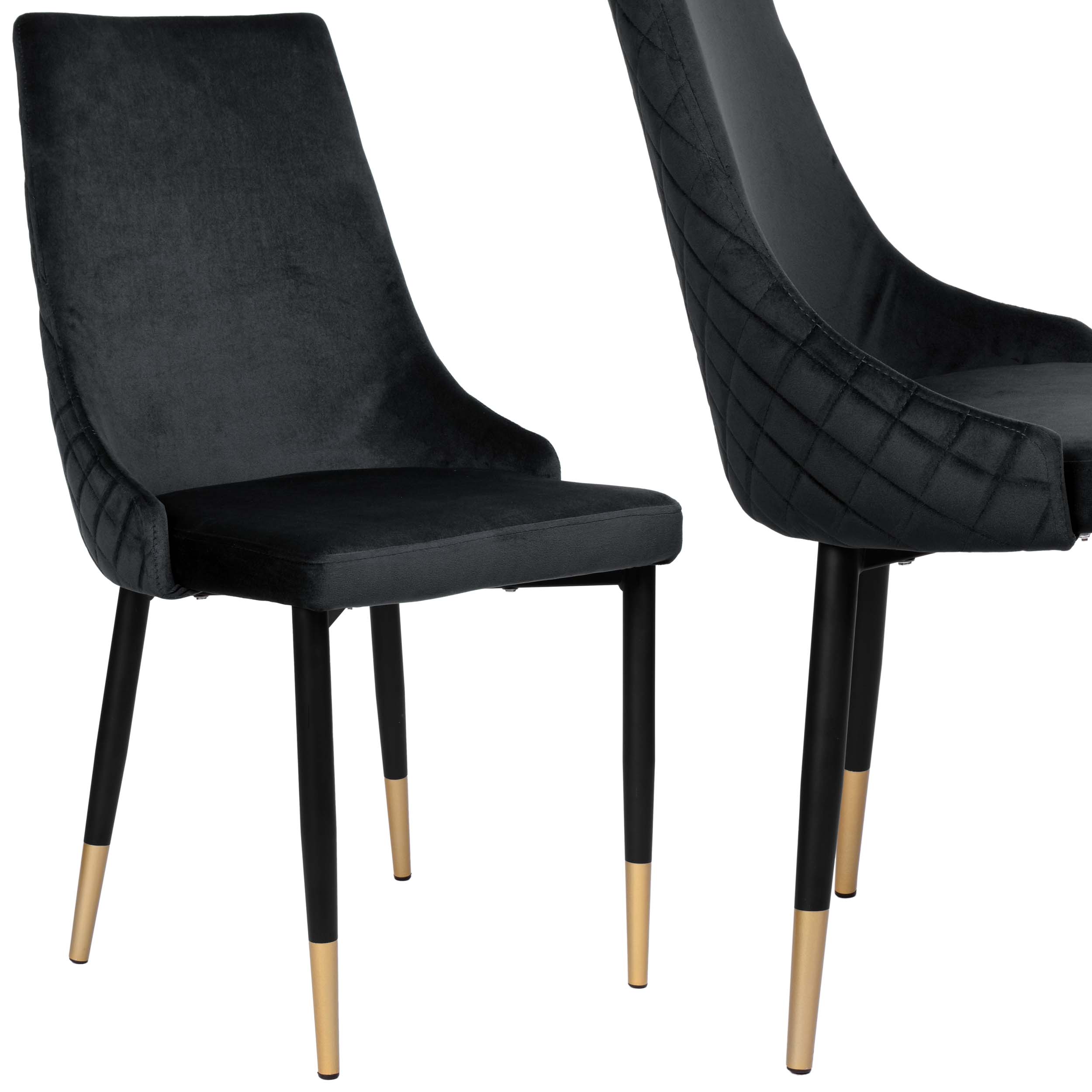 Krzesło tapicerowane VERMONT czarne
