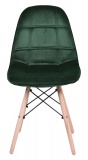 Krzesło aksamitne K-LYON VELVET ciemno-zielone