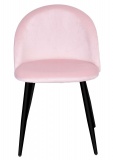Krzesło aksamitne K-SOUL VELVET różowe