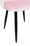 Krzesło aksamitne K-SOUL VELVET różowe