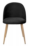 Krzesło aksamitne K-JAZZ VELVET czarne