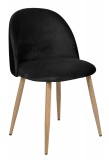 Krzesło aksamitne K-JAZZ VELVET czarne
