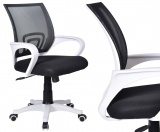 Krzesło biurowe  FB-BIANCO biało-czarny