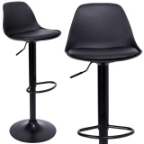 Krzesło barowe KB-RICARDO BLACK czarne