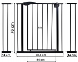 Barierka zabezpieczająca FELIPE 75 - 116 cm