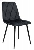 Krzesło aksamitne MADISON czarne velvet 