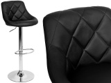Krzesło barowe CYDRO czarne