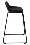Krzesło barowe SLIGO aksamitne czarne VELVET komplet 2 sztuk
