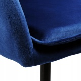 Krzesło aksamitne SEVILLA velvet granatowe